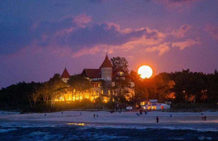 Domki Osada Kalinowa Leba Nowecin Sauna Bagian luar foto
