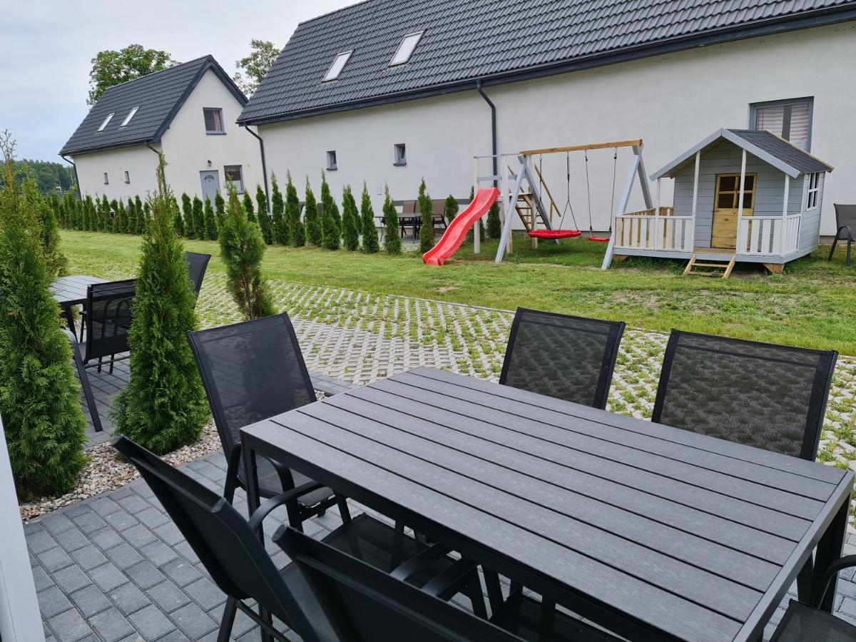 Domki Osada Kalinowa Leba Nowecin Sauna Bagian luar foto