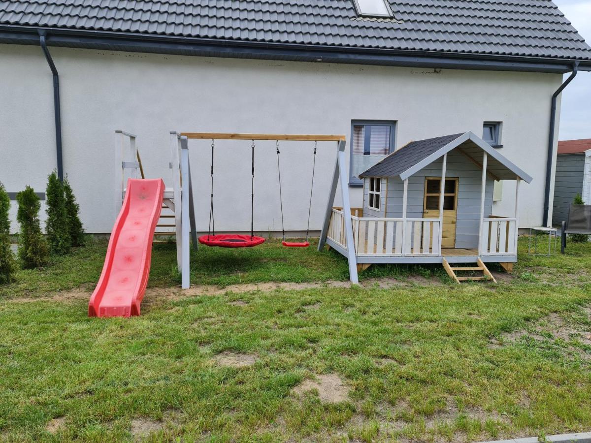 Domki Osada Kalinowa Leba Nowecin Sauna Bagian luar foto