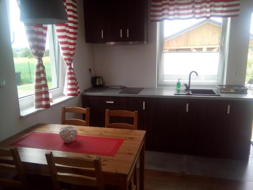 Domki Osada Kalinowa Leba Nowecin Sauna Bagian luar foto