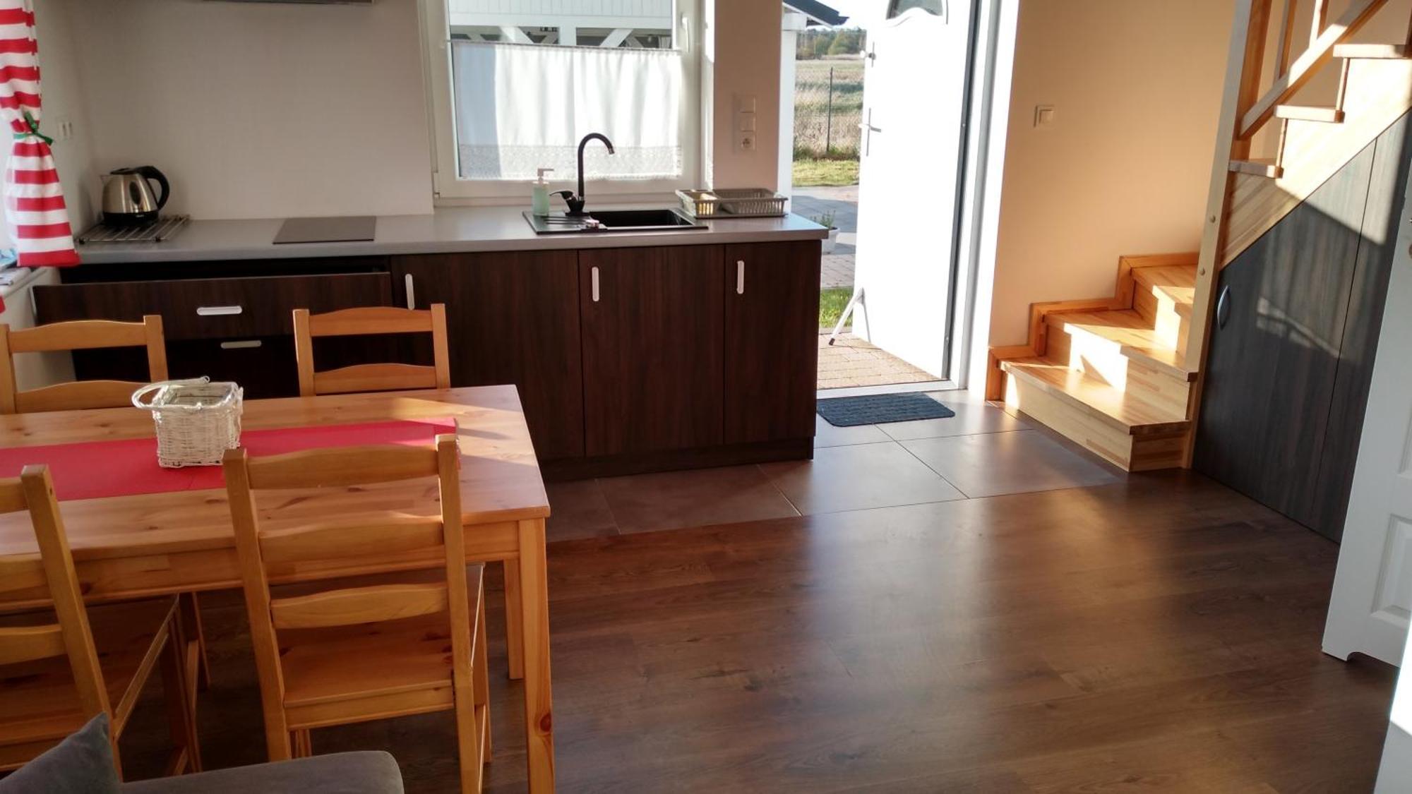 Domki Osada Kalinowa Leba Nowecin Sauna Bagian luar foto